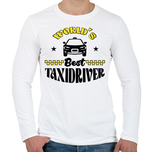 World's best taxidriver-Férfi hosszú ujjú póló