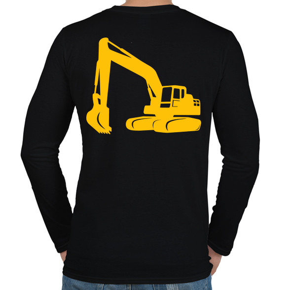 Excavator-Férfi hosszú ujjú póló