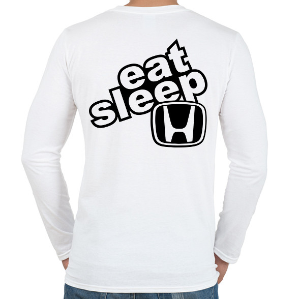 Eat Sleep Honda-Férfi hosszú ujjú póló