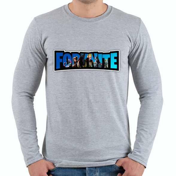 Fortnite4-Férfi hosszú ujjú póló