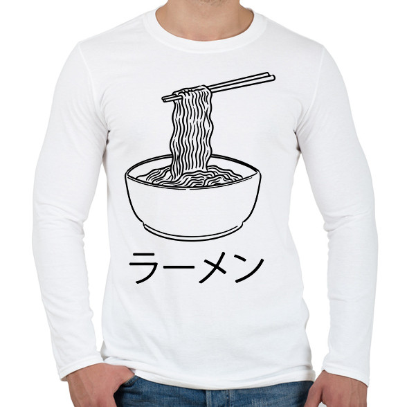 Ramen tészta-Férfi hosszú ujjú póló