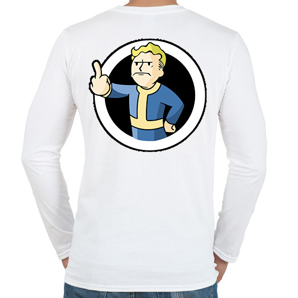 Fallout Vault boy-Férfi hosszú ujjú póló