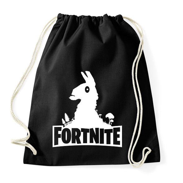 Fortnite Llama Logó - Fehér-Sportzsák, Tornazsák