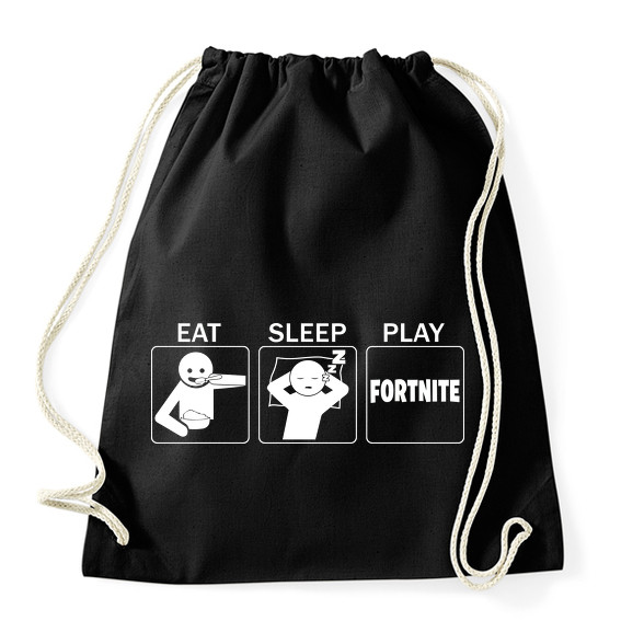 Eat, Sleep, Play Fortnite-Sportzsák, Tornazsák