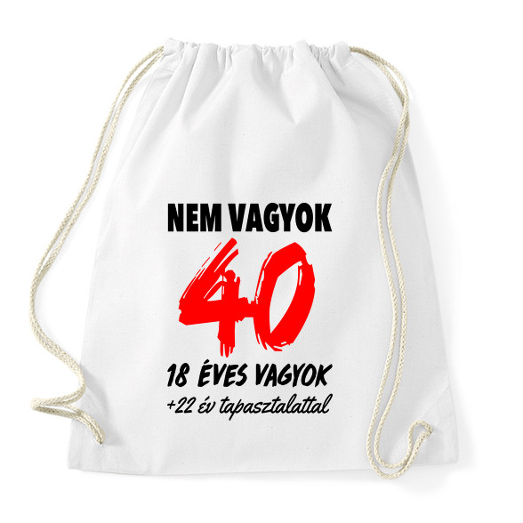 Nem vagyok 40!-Sportzsák, Tornazsák