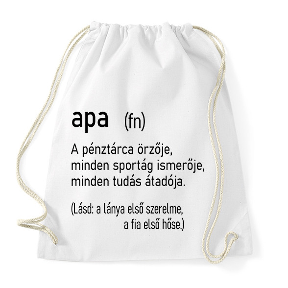 Apa (fn)-Sportzsák, Tornazsák