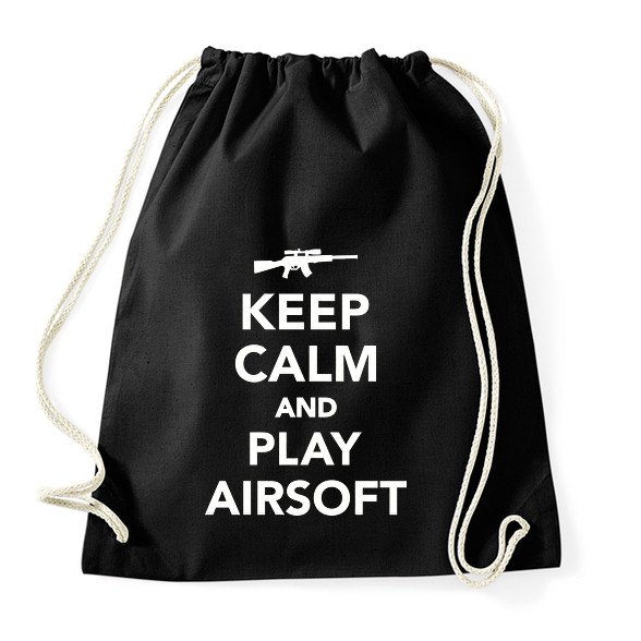 Keep calm and airsoft!-Sportzsák, Tornazsák