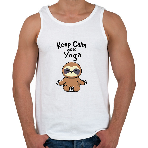 Keep calm and do yoga-Férfi atléta