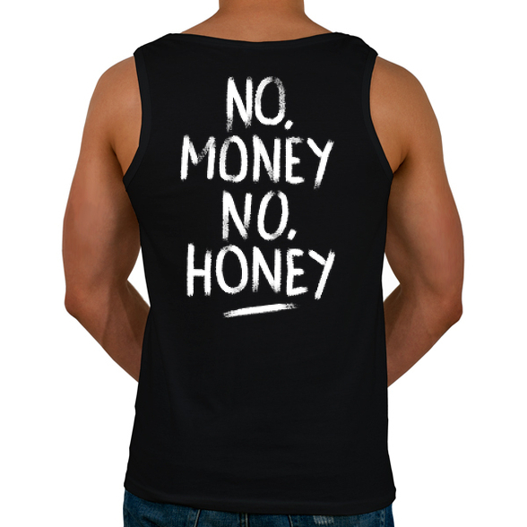 No Money No Honey - fehér-Férfi atléta