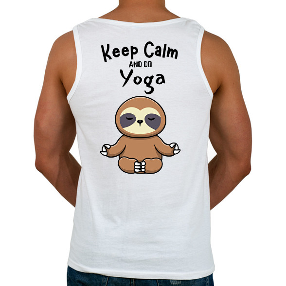 Keep calm and do yoga-Férfi atléta