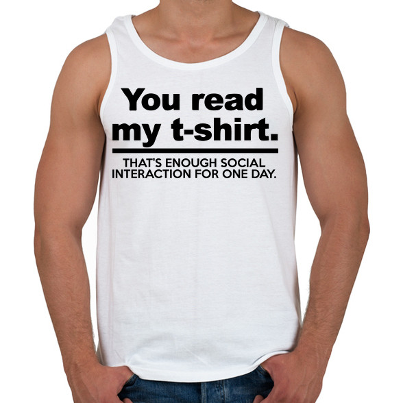 You read my T-shirt.-Férfi atléta