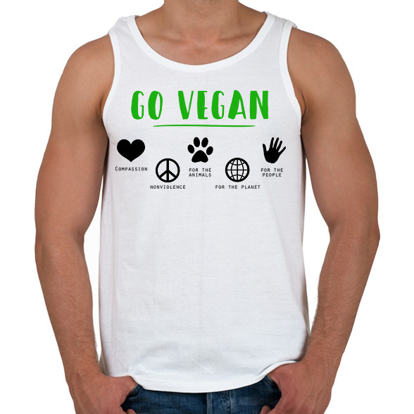 Go vegan-Férfi atléta