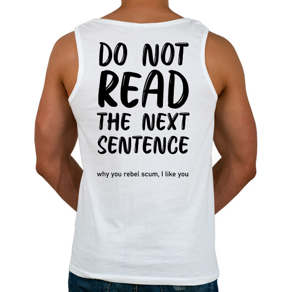 Do not read the next sentence -Férfi atléta