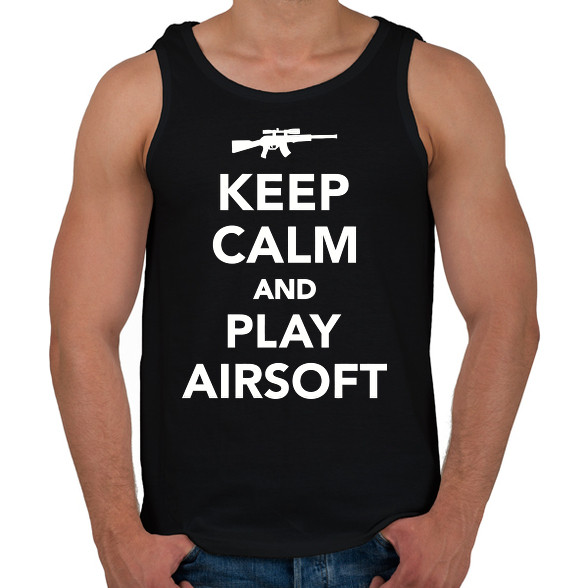 Keep calm and airsoft!-Férfi atléta