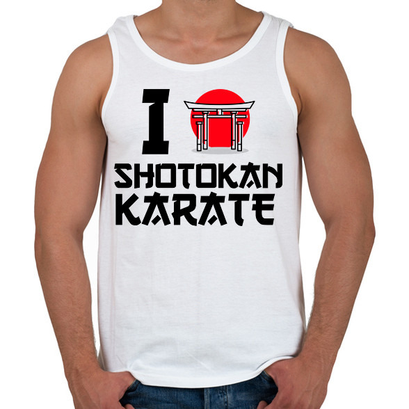 I love Shotokan Karate-Férfi atléta