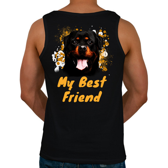 my best friend thish a rottweiller-Férfi atléta