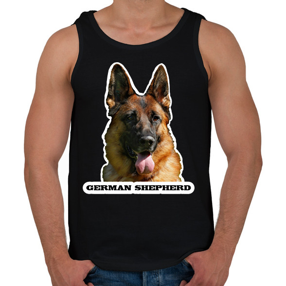 German shepherd-Férfi atléta