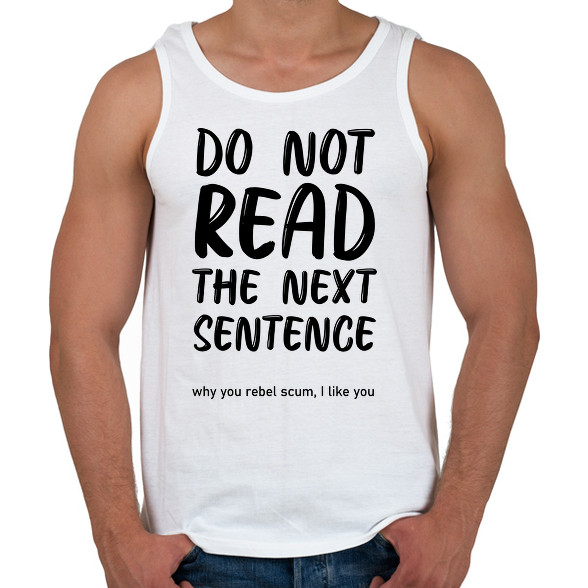 Do not read the next sentence -Férfi atléta