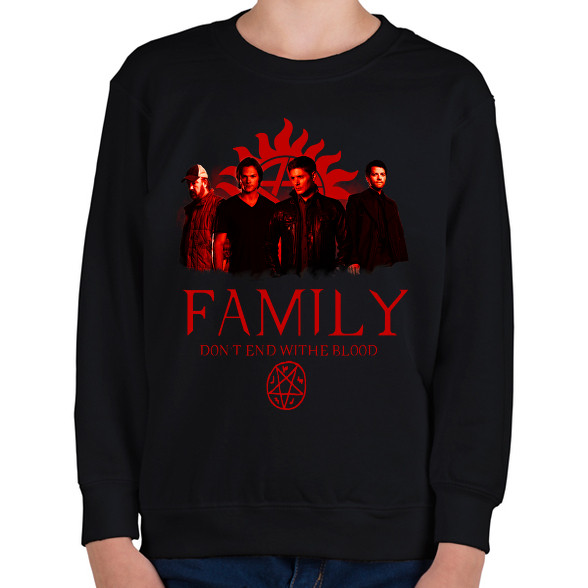 SUPERNATURAL FAMILY RED-Gyerek pulóver