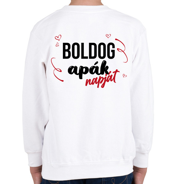 Boldog Apák napját-Gyerek pulóver