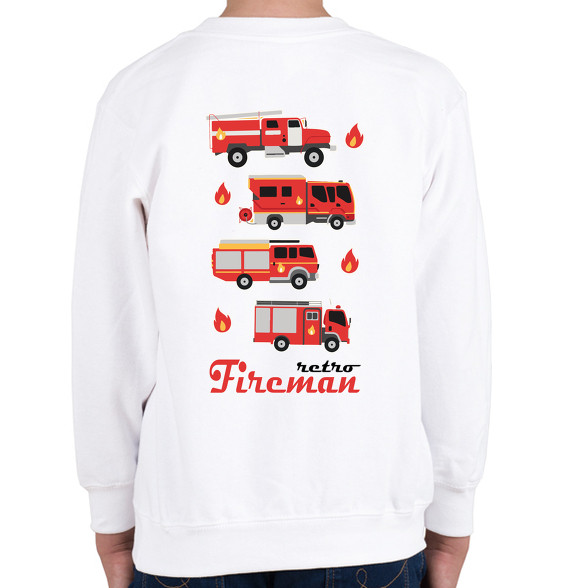 Fireman retro-Gyerek pulóver