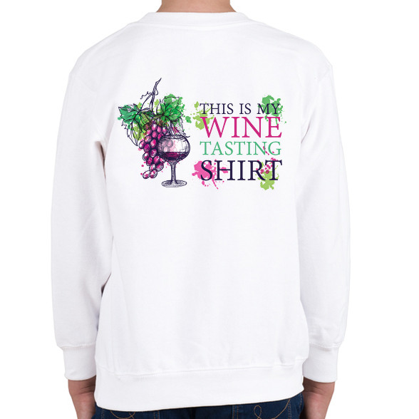 WWine tasting shirt-Gyerek pulóver