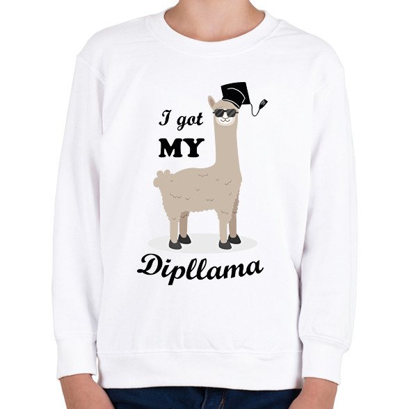 I got my dipllama-Gyerek pulóver