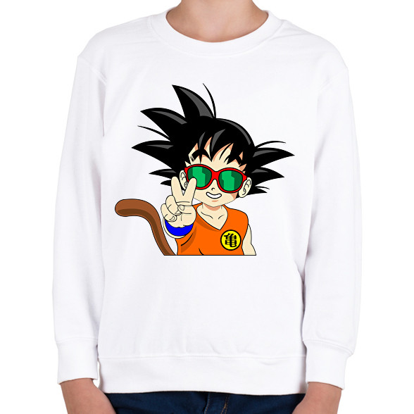 Goku szemüvegben -Gyerek pulóver