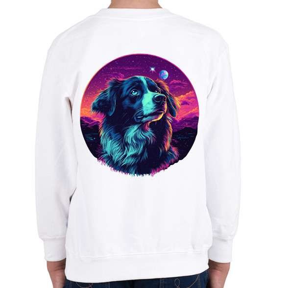 Galaxy Border Collie-Gyerek pulóver