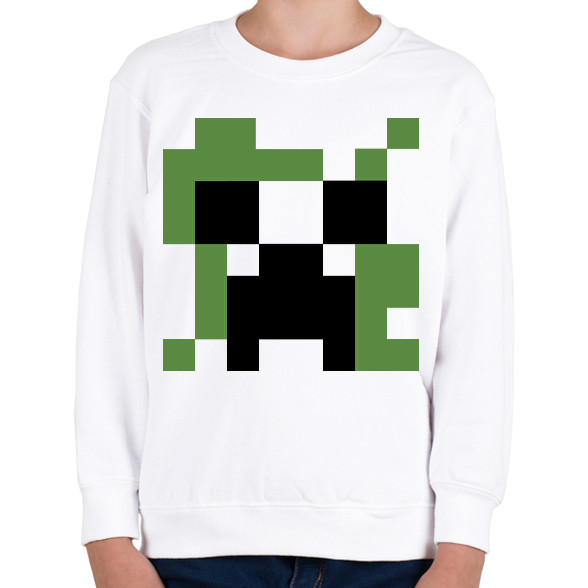 Creeper Minecraft-Gyerek pulóver