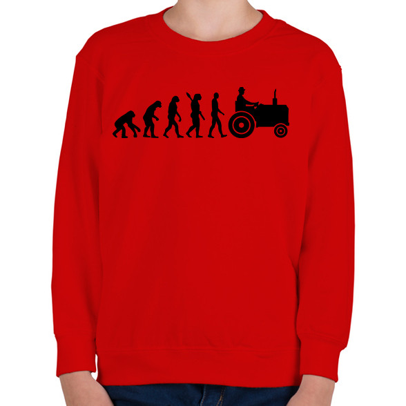 Traktor evolúció-Gyerek pulóver