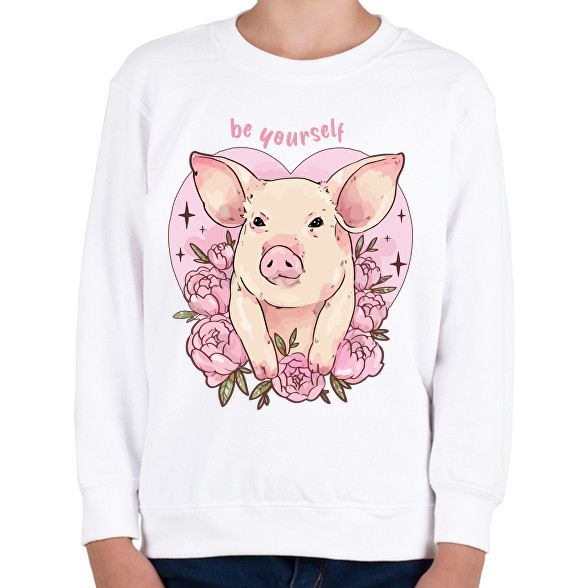 Be yourself pig-Gyerek pulóver