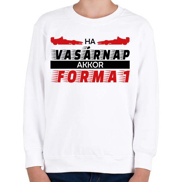 Vasárnap - Forma 1-Gyerek pulóver