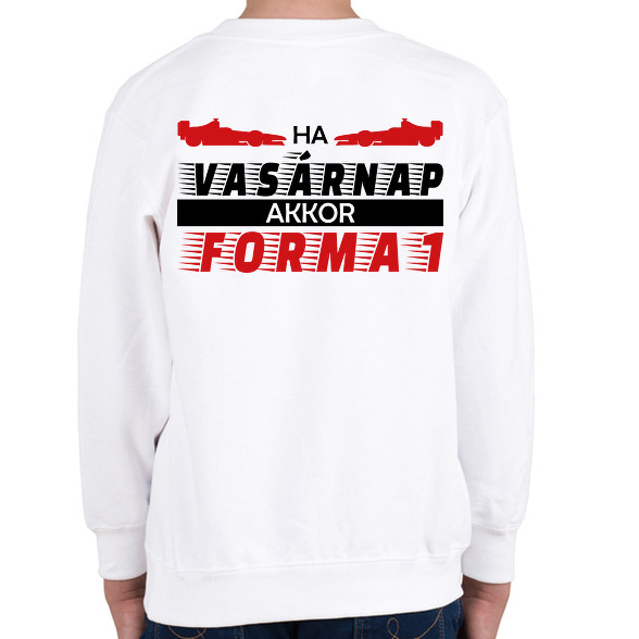 Vasárnap - Forma 1-Gyerek pulóver