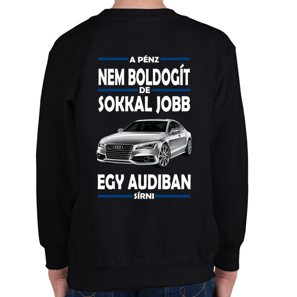 Audiban sírni jobb mint csak úgy!-Gyerek pulóver