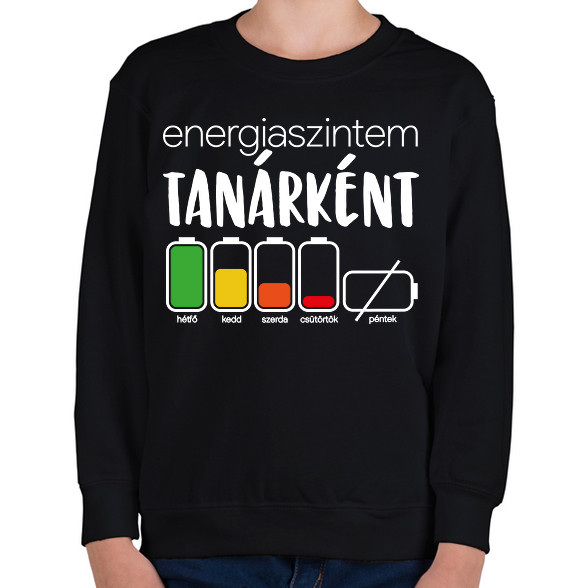 Energiaszintem Tanárként-Gyerek pulóver