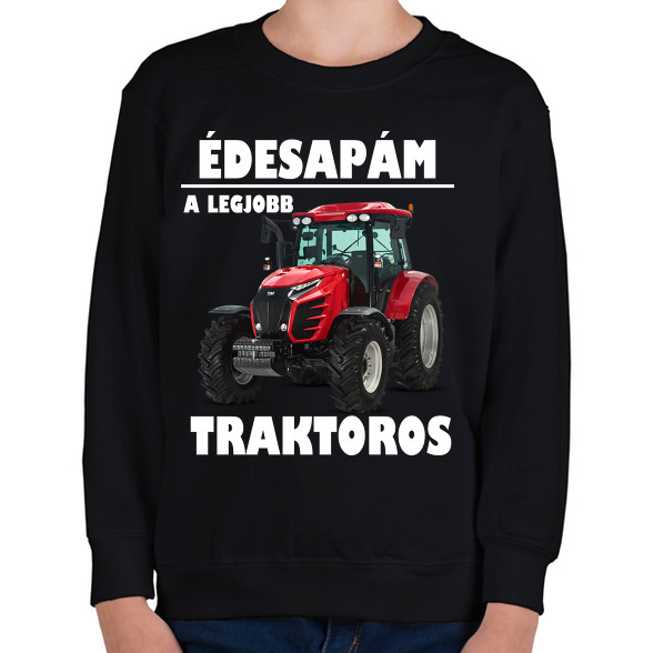 Édesapám a legjobb traktoros-Gyerek pulóver