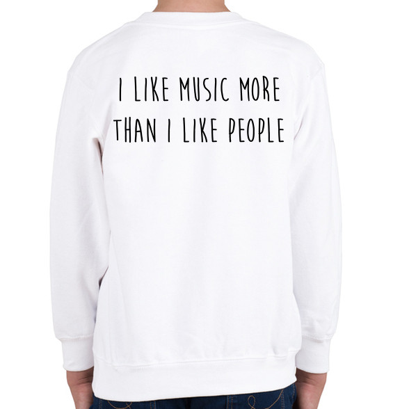 I like music...-Gyerek pulóver