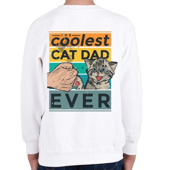 Coolest Cat Dad Ever-Gyerek pulóver