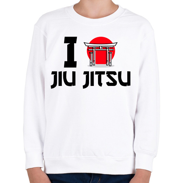 I love Jiu Jitsu-Gyerek pulóver