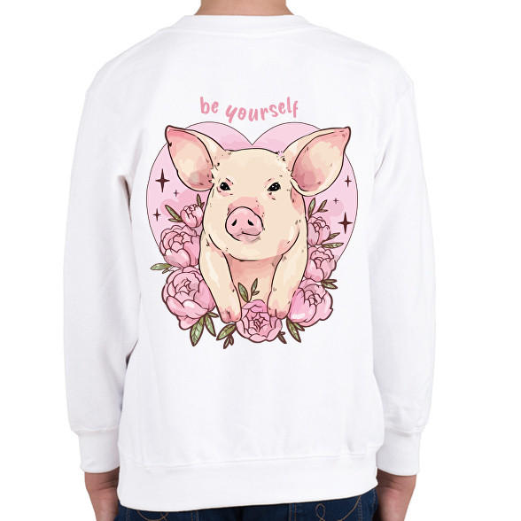 Be yourself pig-Gyerek pulóver