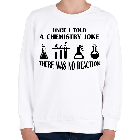 Chemistry joke (black)-Gyerek pulóver