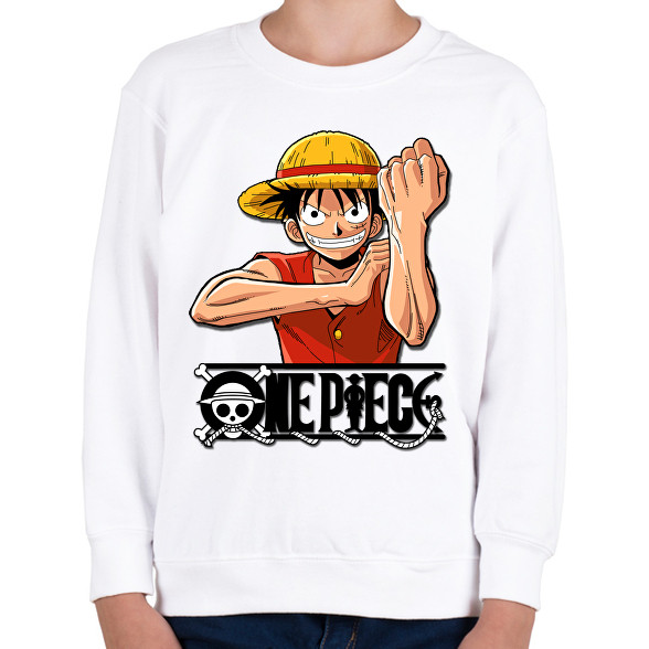 One Piece - Monkey D. Luffy-Gyerek pulóver