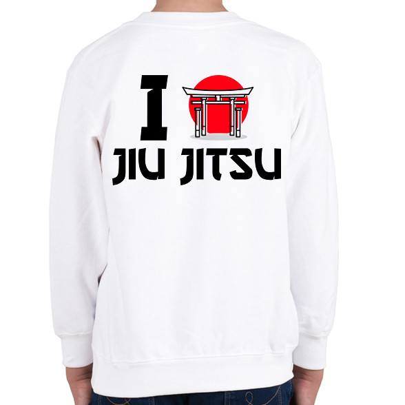 I love Jiu Jitsu-Gyerek pulóver