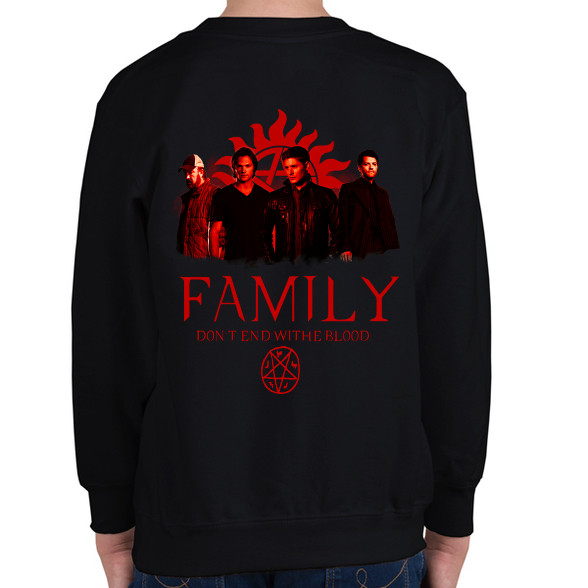 SUPERNATURAL FAMILY RED-Gyerek pulóver