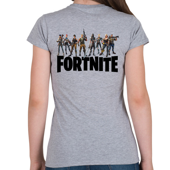 Fortnite #5 /Black/-Női póló