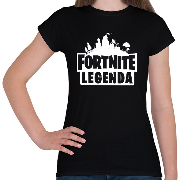 Fortnite Legenda - Fehér-Női póló