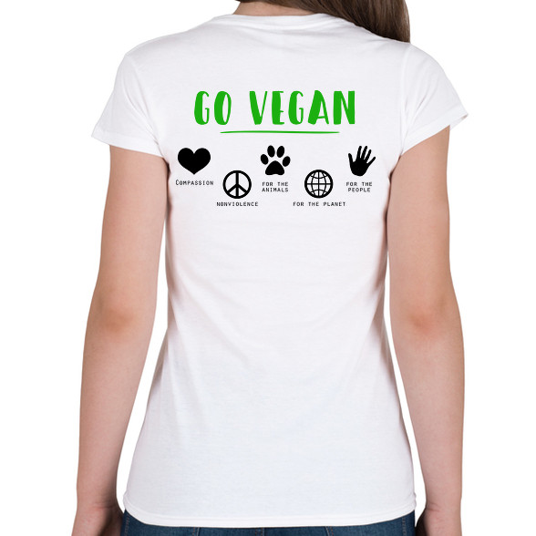 Go vegan-Női póló