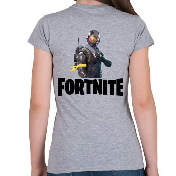 Fortnite #6 /Black/-Női póló