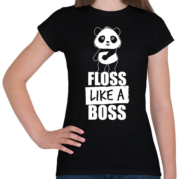 Floss táncos panda-Női póló